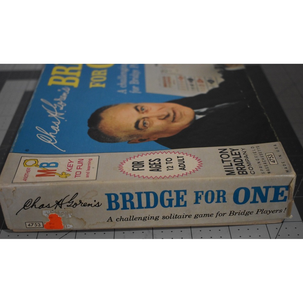 1967 Milton Bradley Chas A Goren Bridge for One Solitaire Game 4753 COMPLETE - Picture 14 of 16